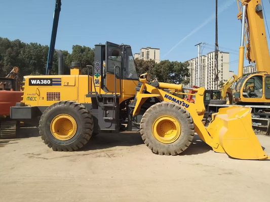 Japan WA380-3 Gebruikte Komatsu wielladers Langdurig eenvoudig onderhoud