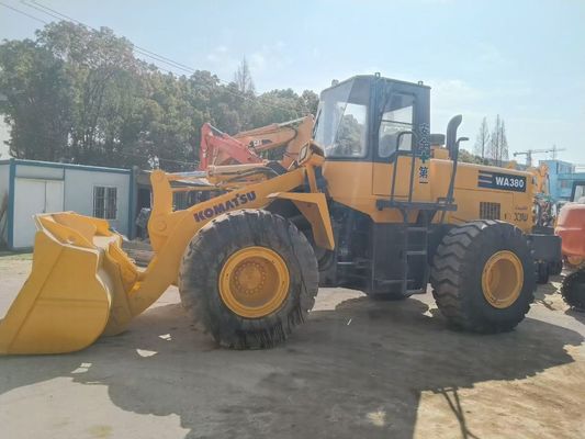 Japan WA380-3 Gebruikte Komatsu wielladers Langdurig eenvoudig onderhoud