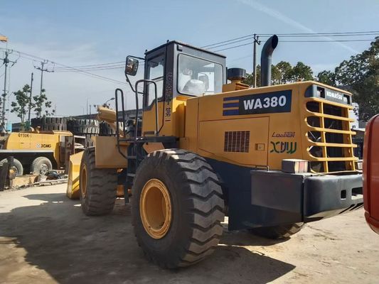 Japan WA380-3 Gebruikte Komatsu wielladers Langdurig eenvoudig onderhoud