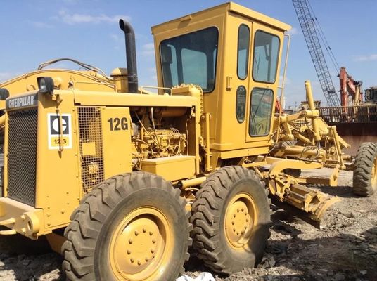 Heavy Duty 12G Gebruikte Caterpillar Motor Grader Geluidsreductie Gemakkelijke bediening