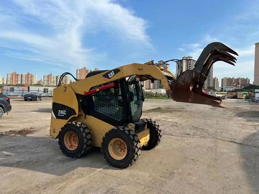CAT 246C Oorspronkelijke kleur Gebruikte skid steer loader Veiligheid en nauwkeurigheid In goede staat