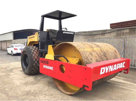 CA251D Vibratory Smooth Drum Gebruikt Dynapac Roller Met Sterk Vermogen