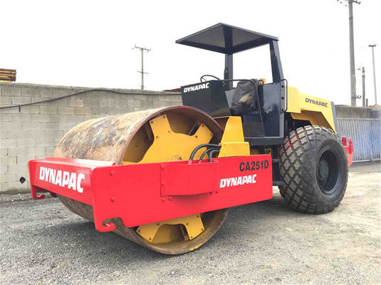CA251D Vibratory Smooth Drum Gebruikt Dynapac Roller Met Sterk Vermogen