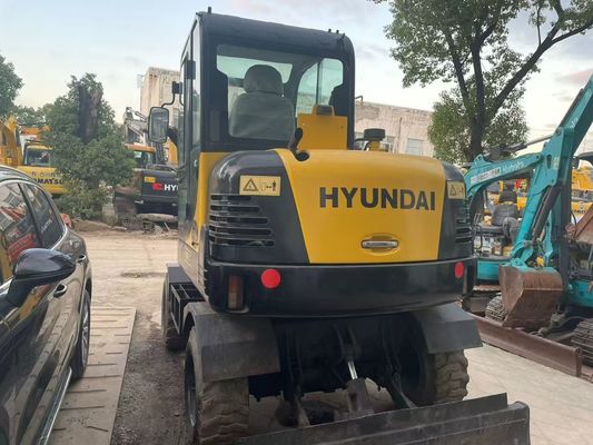 Gebruikte R60W-7 Mini Hyundai wiellaggraaf Stabiel en efficiënt
