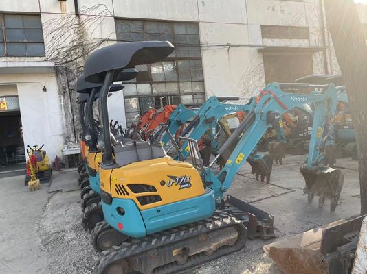 Originele kleur Gebruikte Kobelco graafmachine U17 Hoog efficiënt voor binnenwerk