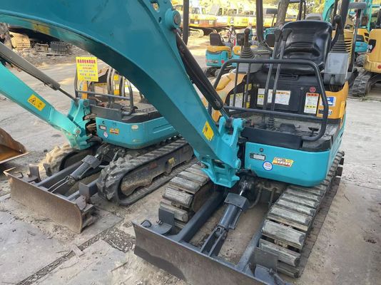 Originele kleur Gebruikte Kobelco graafmachine U17 Hoog efficiënt voor binnenwerk