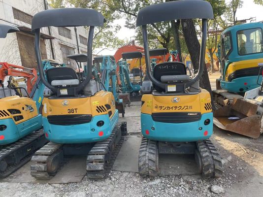 Originele kleur Gebruikte Kobelco graafmachine U17 Hoog efficiënt voor binnenwerk