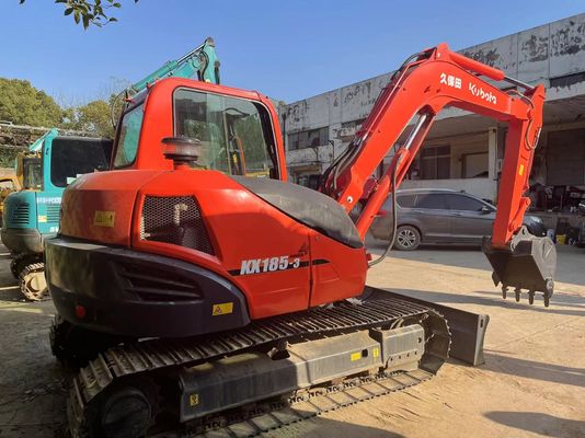 Originele Japan Gebruikte Kubota KX185-3 graafmachine te koop/gebruikte Kubota Mini Graafmachine te koop