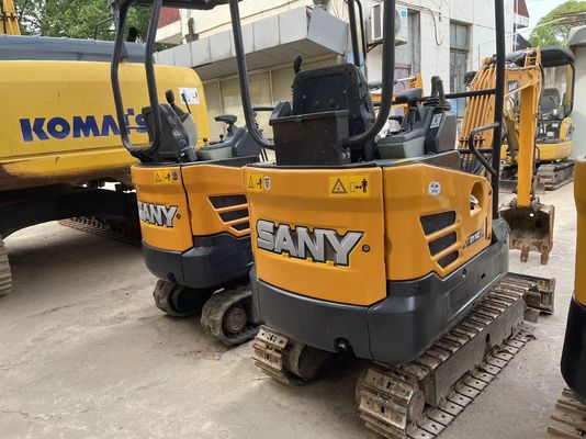 Gebruikte SANY SY16C mini graafmachine Vloeiende werking voor tuinwerk