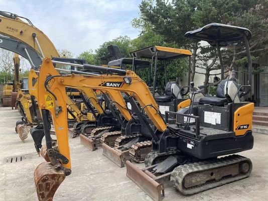 Gebruikte SANY SY16C mini graafmachine Vloeiende werking voor tuinwerk