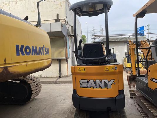 Gebruikte SANY SY16C mini graafmachine Vloeiende werking voor tuinwerk