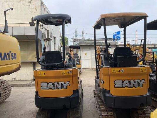 Gebruikte SANY SY16C mini graafmachine Vloeiende werking voor tuinwerk