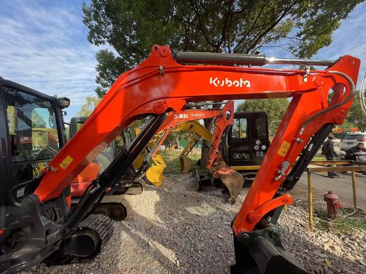 Kleur herverven Gebruikte Kubota KX163-5 Mini Crawler Graafmachine In uitstekende staat/Kubota Graafmachine Met EPA Motor En Swing Arm