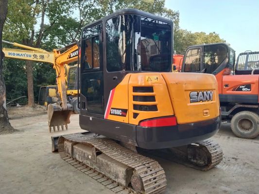 2020 Jaar Gebruikt SANY SY60C-9 Mini Crawler Excavator Originele kleur