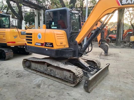 2020 Jaar Gebruikt SANY SY60C-9 Mini Crawler Excavator Originele kleur