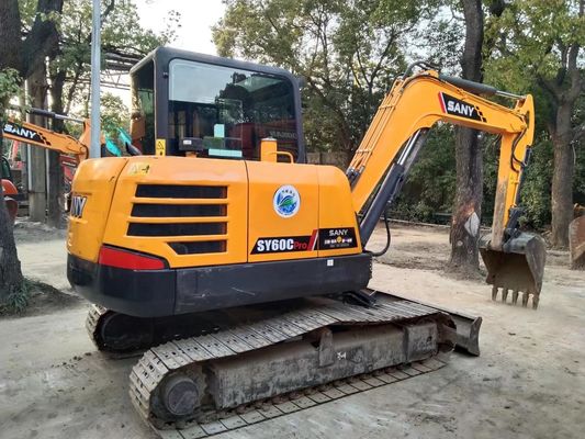 2020 Jaar Gebruikt SANY SY60C-9 Mini Crawler Excavator Originele kleur