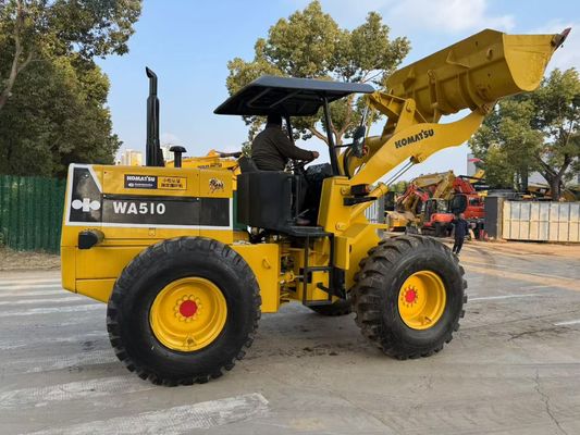 Oorspronkelijke Japan Gebruikte Komatsu WA510 Mini Wheel Loaders Werken in goede staat