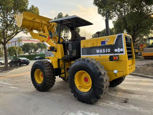Oorspronkelijke Japan Gebruikte Komatsu WA510 Mini Wheel Loaders Werken in goede staat