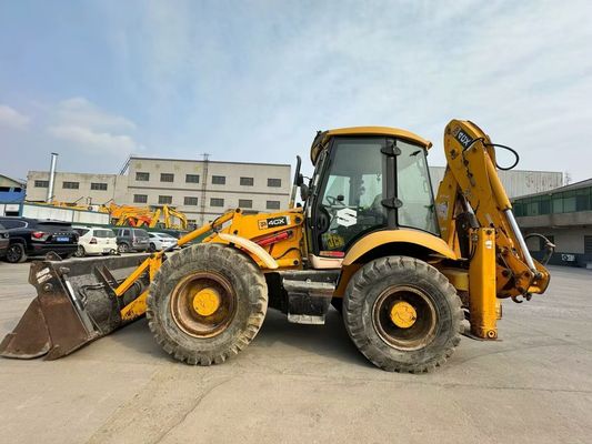 Oorspronkelijke UK Gebruikte JCB 4CX Backhoe Loader met vier in één emmer / Gebruikte JCB Backhoe Loader Hot Sale