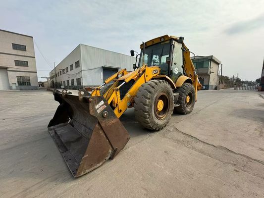 Oorspronkelijke UK Gebruikte JCB 4CX Backhoe Loader met vier in één emmer / Gebruikte JCB Backhoe Loader Hot Sale