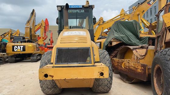 Originele kleur Gebruikte Caterpillar CS-683E Single Drum Road Roller In uitstekende staat