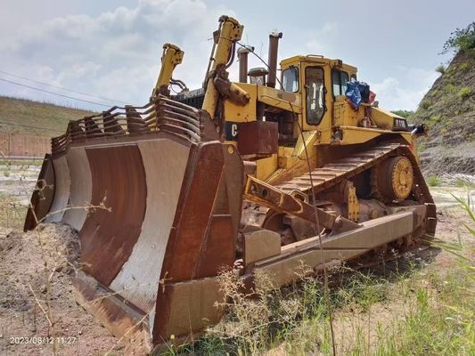 Oorspronkelijke kleur Gebruikte Caterpillar D11R Bulldozer Met Hydraulische Ripper