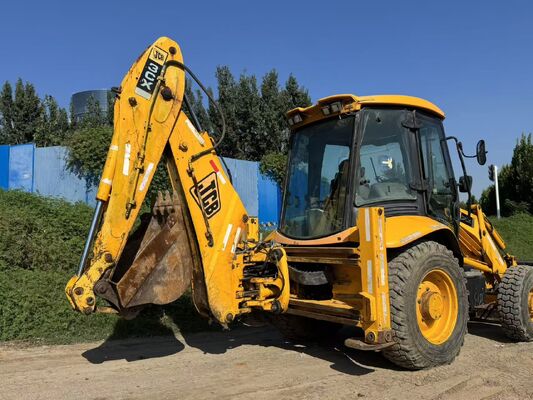 Originele kleur JCB 3CX Gebruikte boormachine met vierwielaandrijving