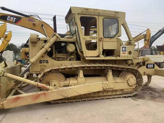 Krachtige tweedehands Caterpillar D7G Dozer Energie-efficiëntie 6 Way Blade