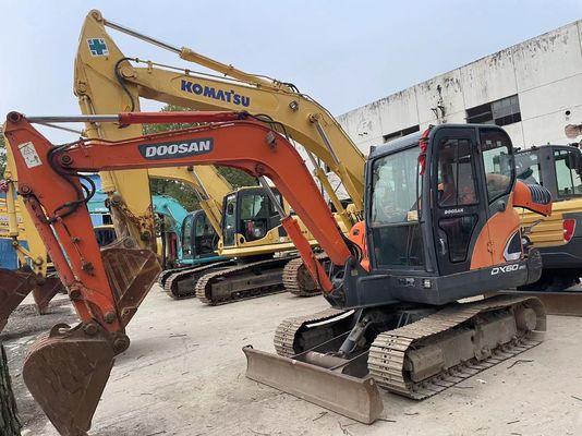 2018 jaar Gebruikte Doosan DX60-9C mini graafmachine In uitstekende staat/Gebruikte Doosan mini graafmachine te koop
